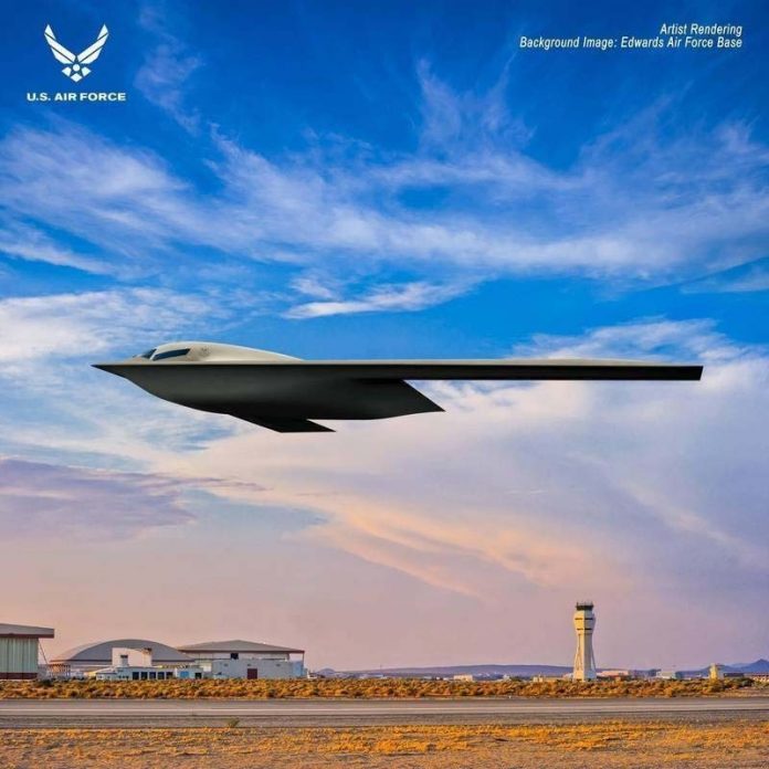 B-21轟炸機的官方概念圖。圖／取自美國空軍官網